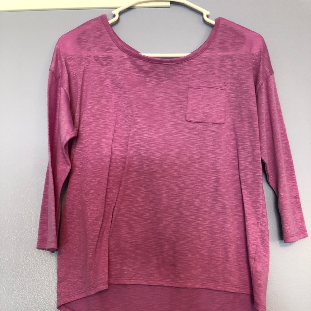 Purple long sleeve tee